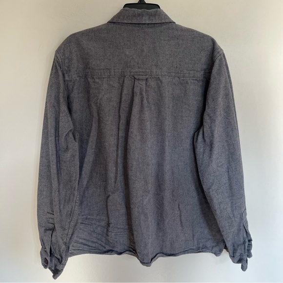 Ben Sherman Size XL Gray & Blue Button Long Sleeve Shirt Shacket Overshirt - Picture 11 of 11